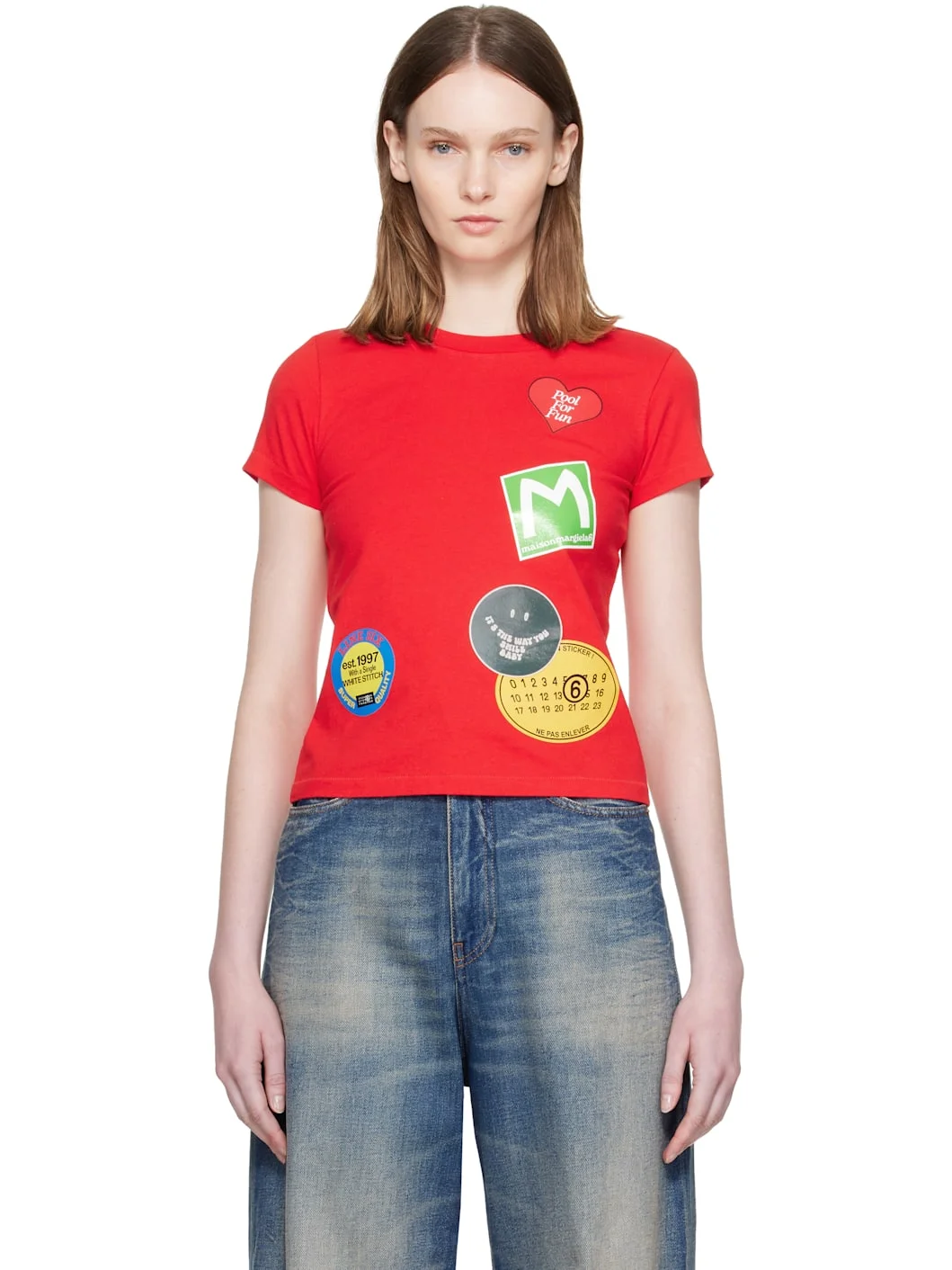 Red Sticker T-shirt - 1