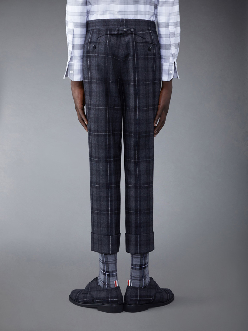 Thom Browne Tartan Flannel Classic Backstrap Trouser outlook