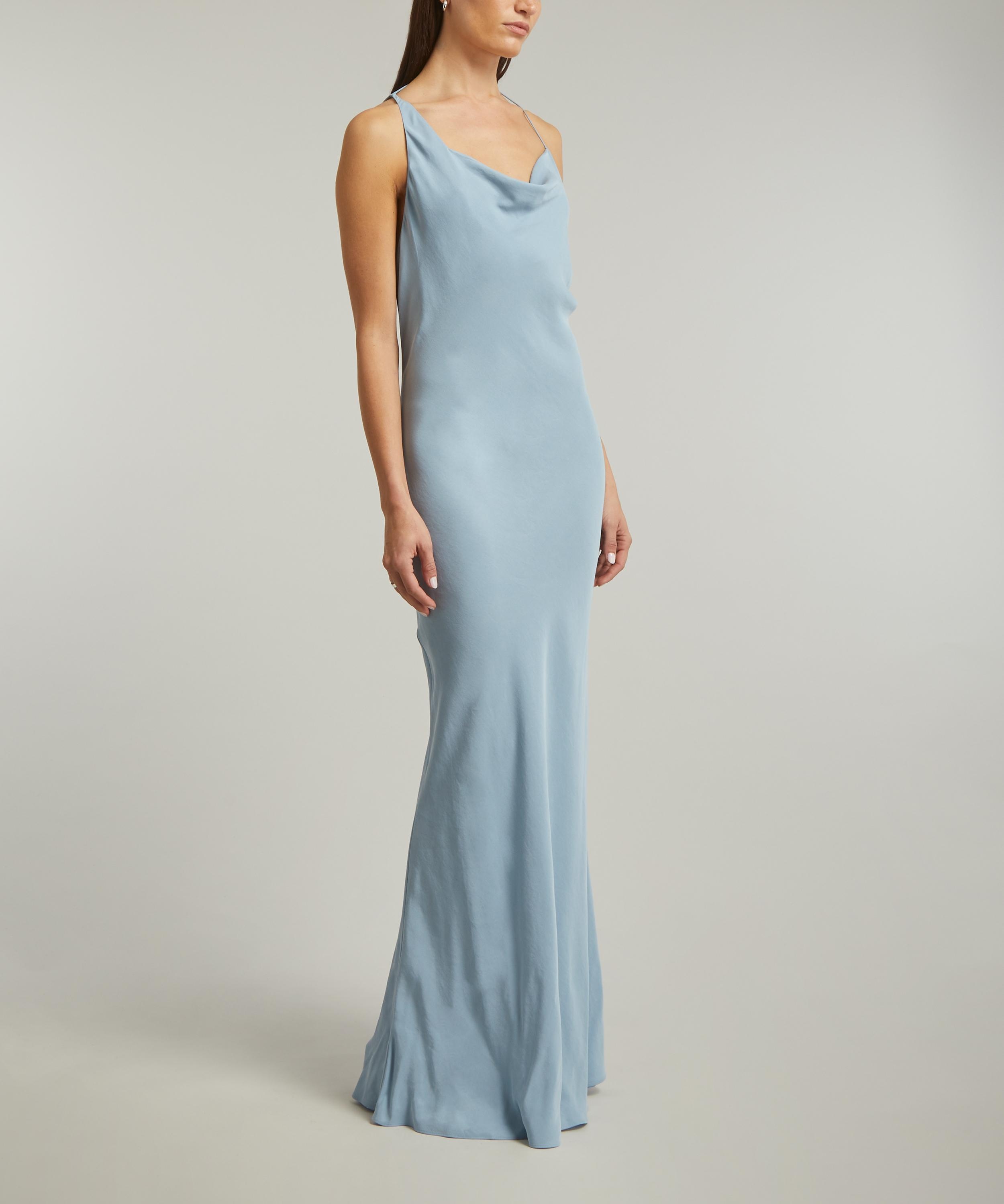 Asymm Drape Maxi Dress - 3