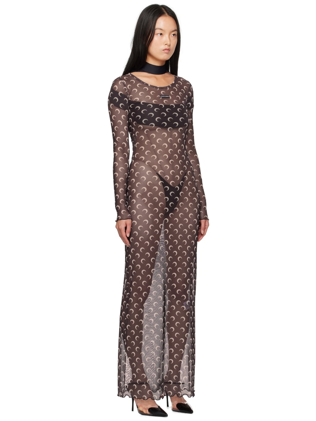 Brown All Over Moon Maxi Dress - 2