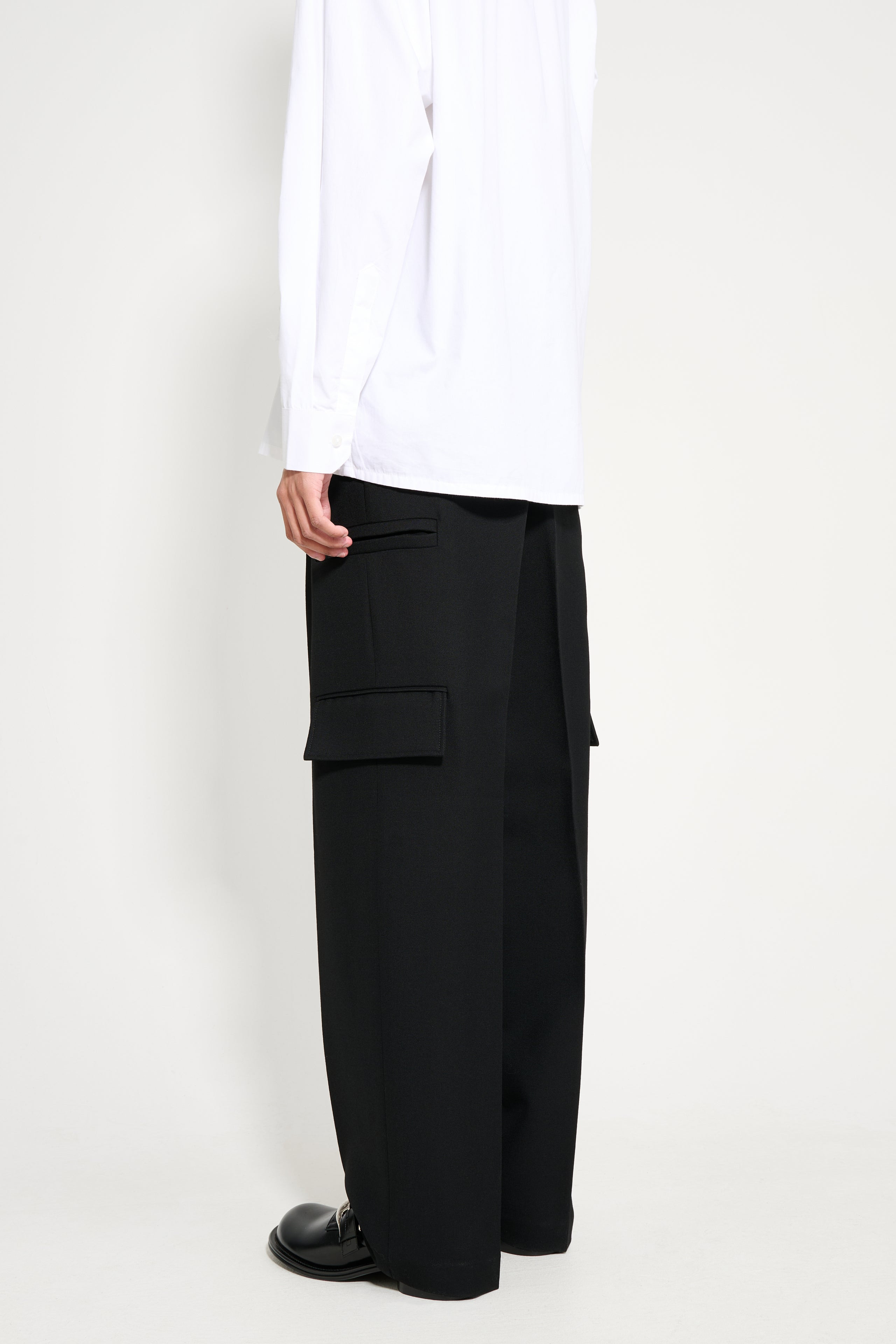 NAMACHEKO TAILORED GUARDIA TROUSER BLACK - 3