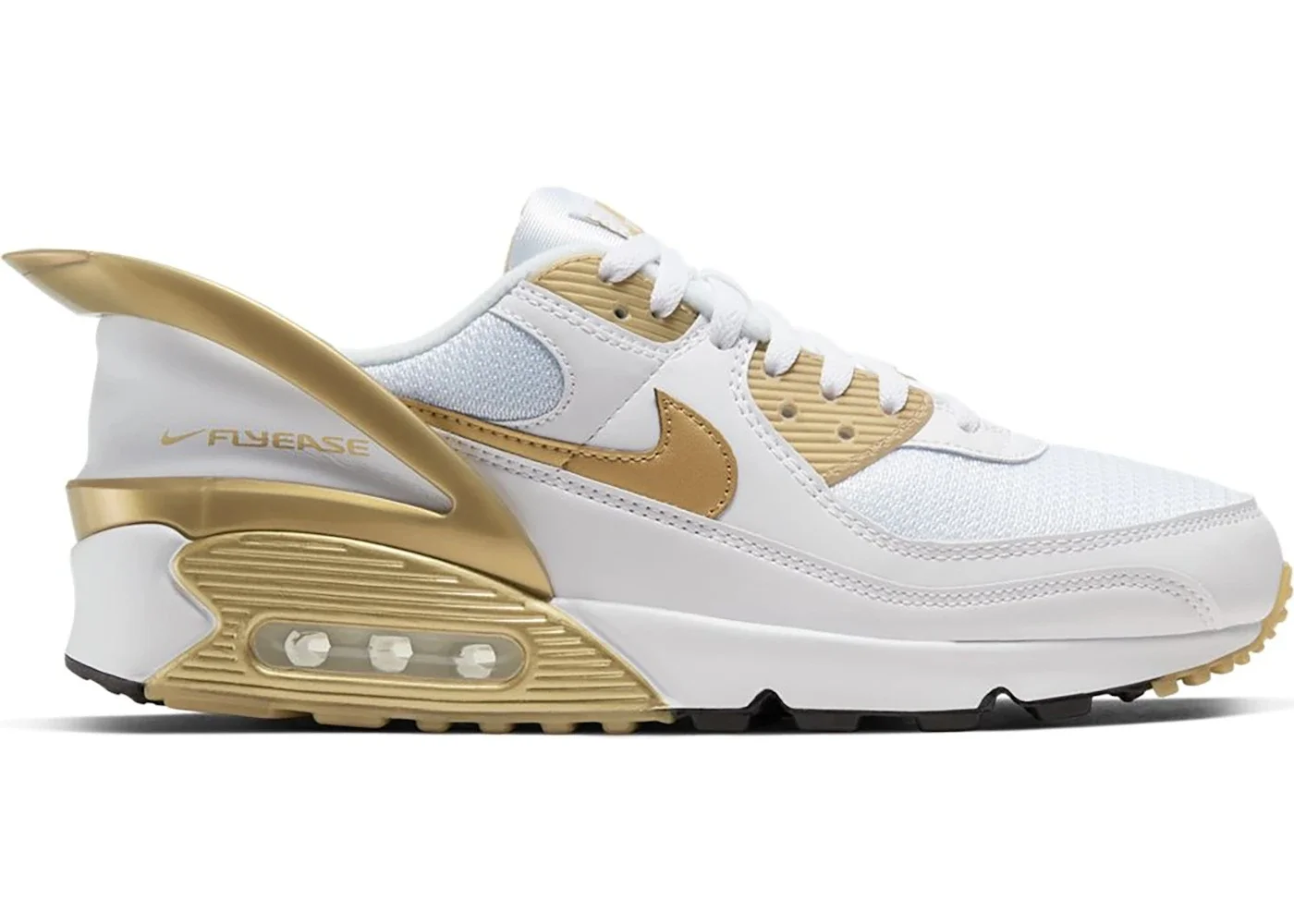 Nike Air Max 90 Flyease White Gold - 1