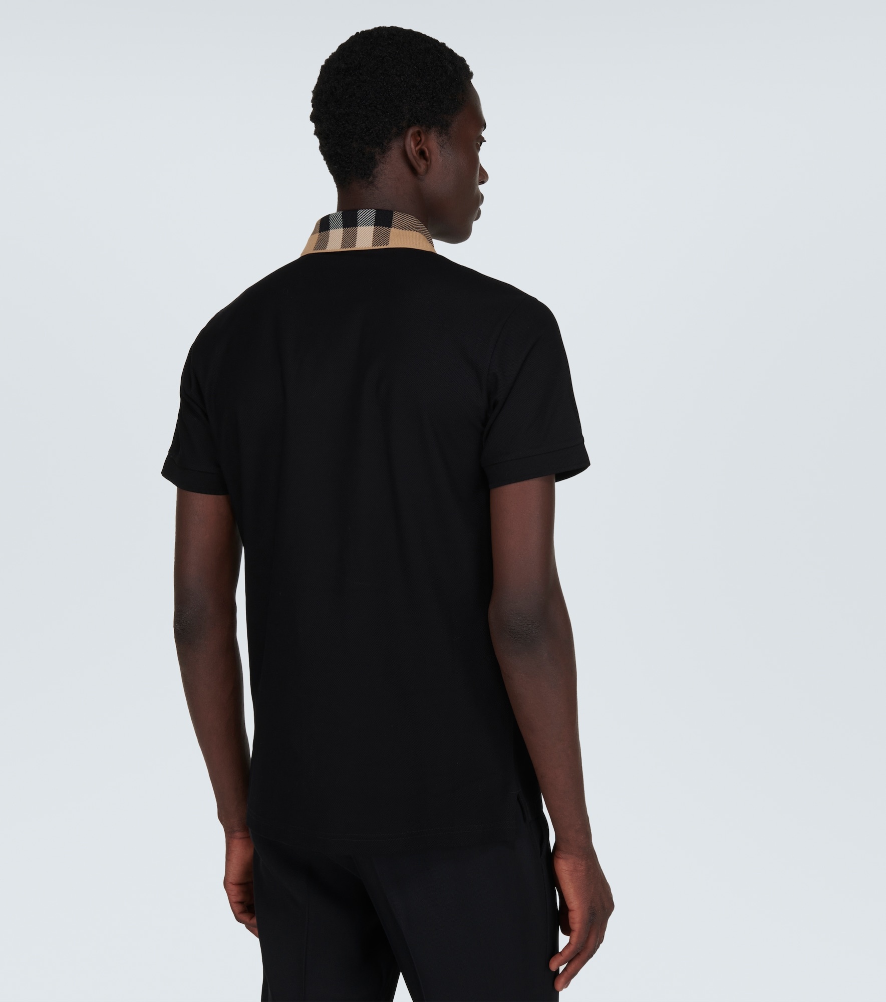 Burberry Check cotton piqué polo shirt - 4