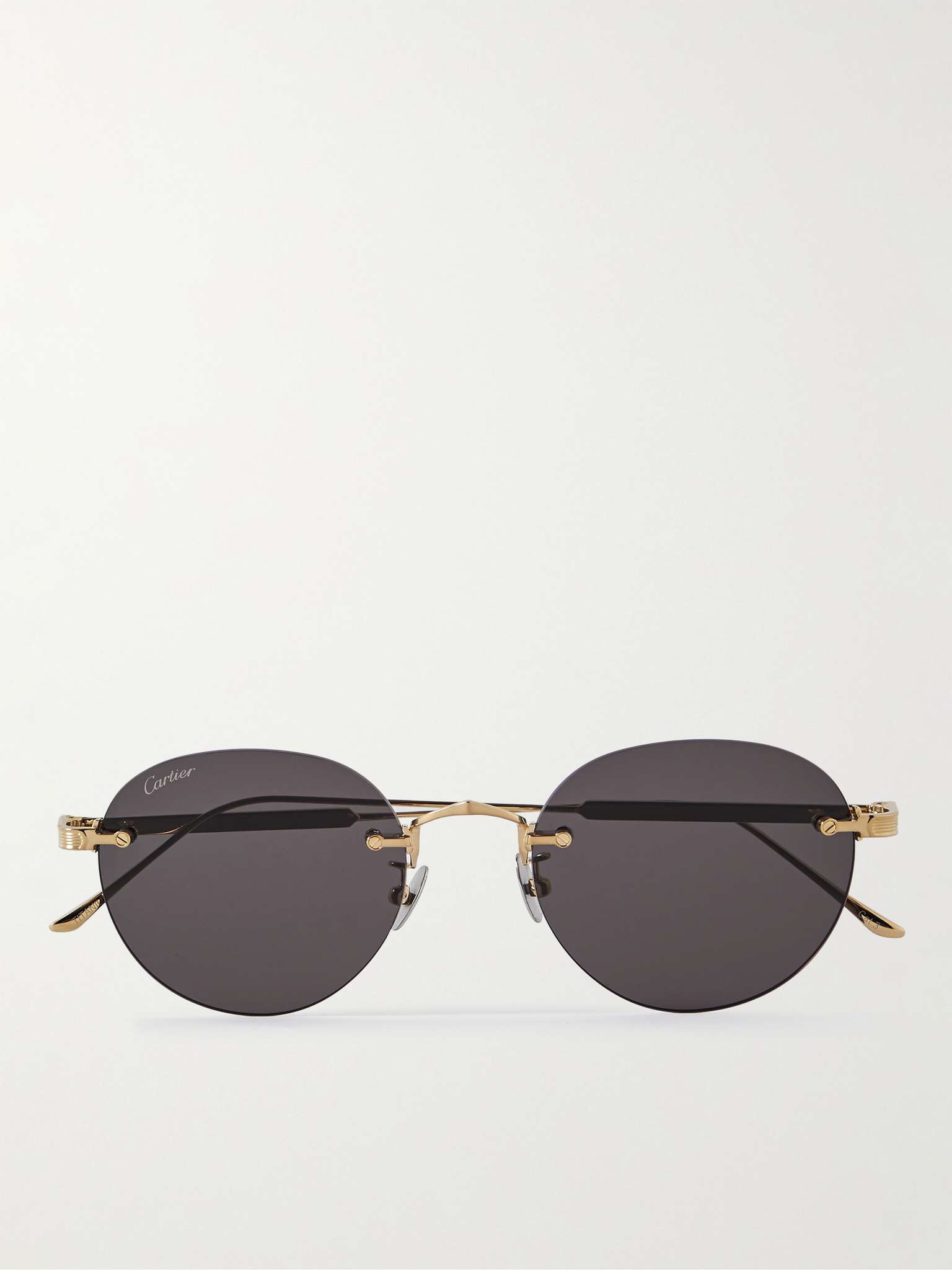 Frameless Silver-Tone Sunglasses - 1