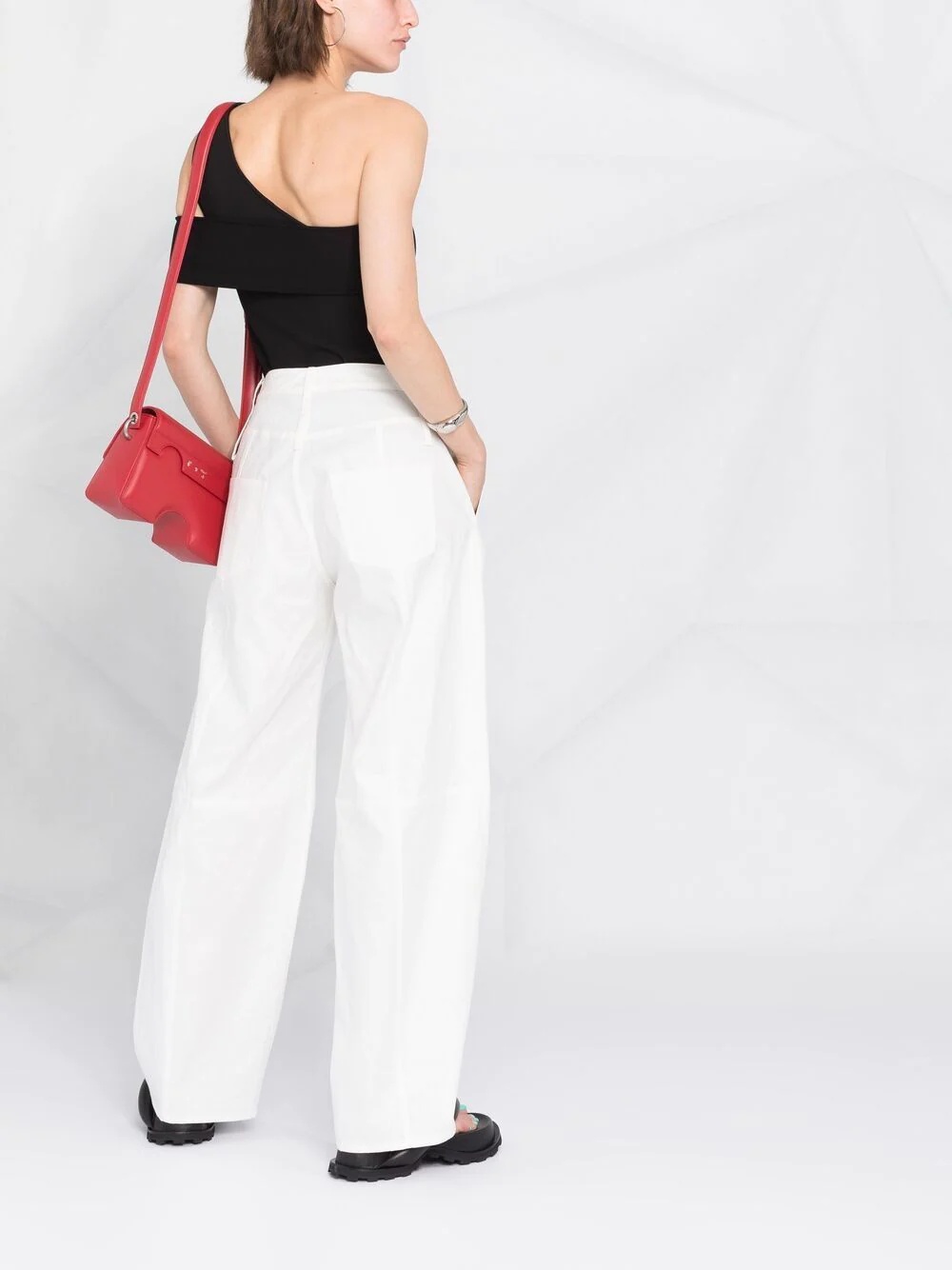 one-shoulder asymmetric top - 4