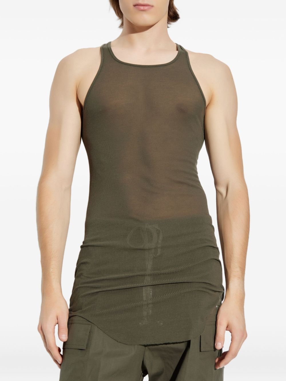 ribbed racerback tank top - 4