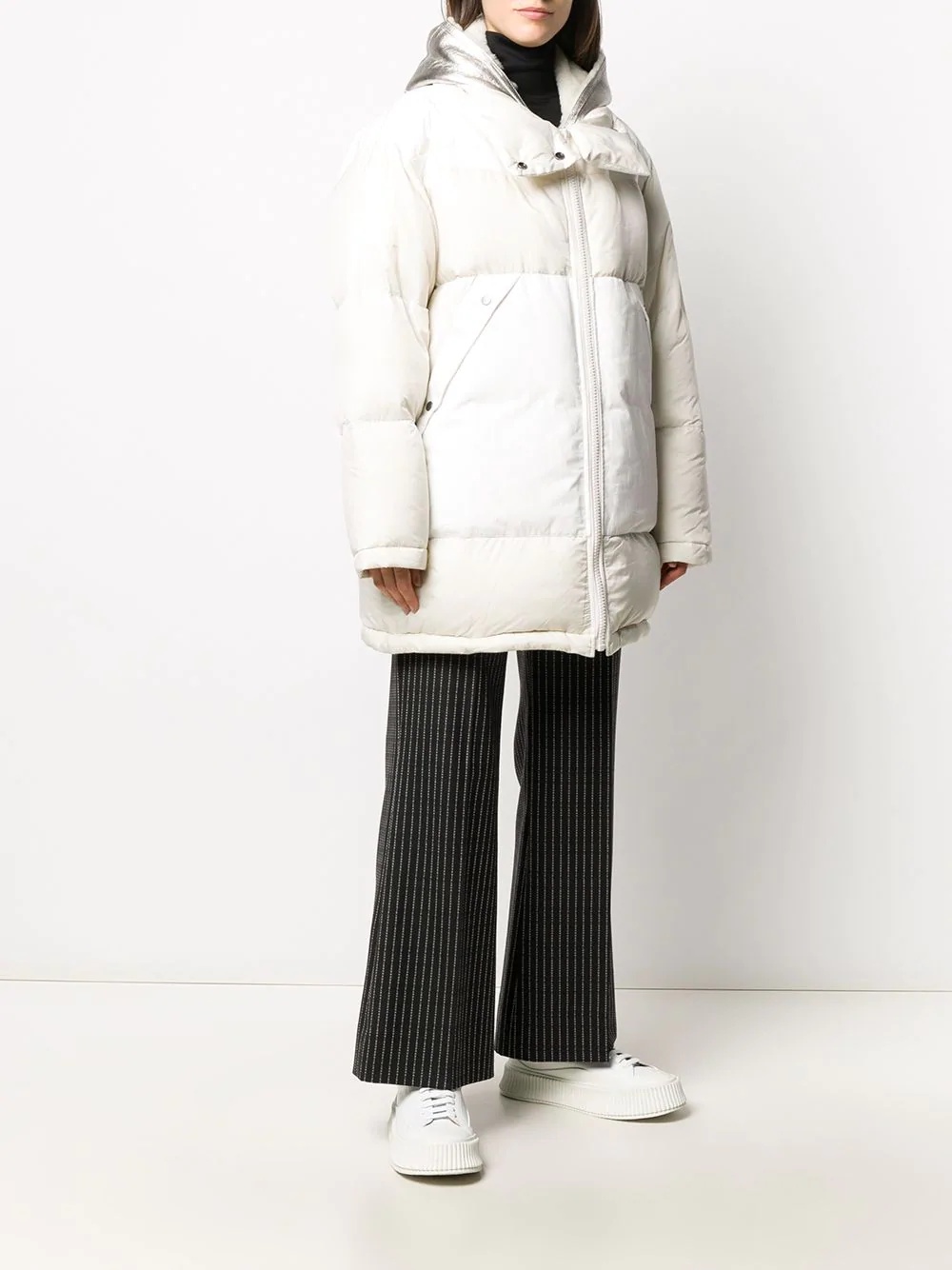 oversized shearling lined parka - 3