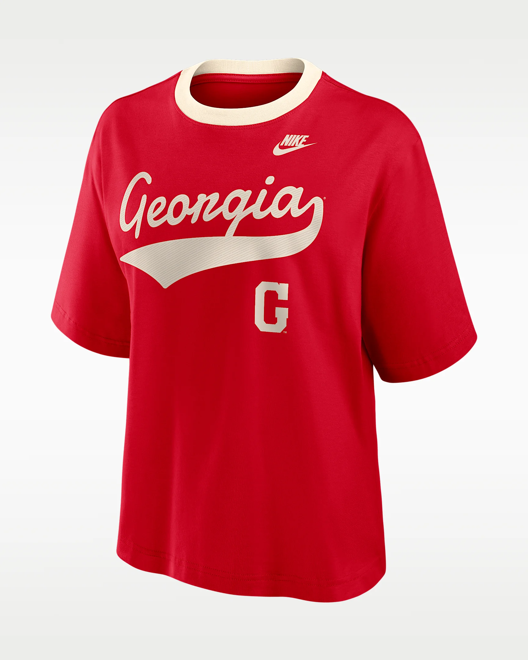 Georgia Legacy Fight Song Boxy Women's Nike College T-Shirt - 1