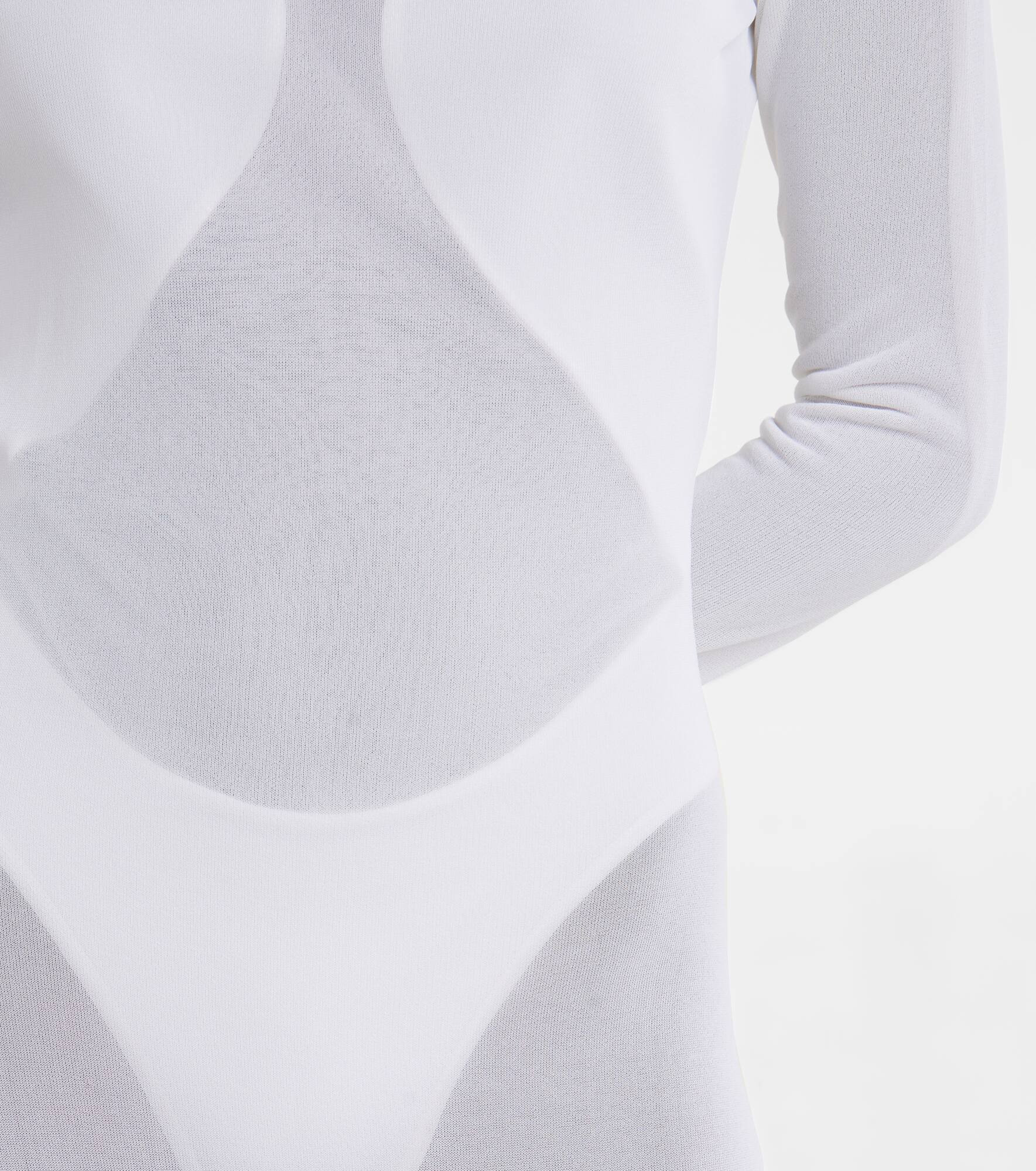 Sheer turtleneck jersey maxi dress - 5