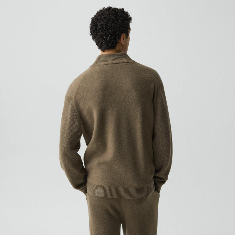Turtleneck Cardigan in Boiled Wool 4