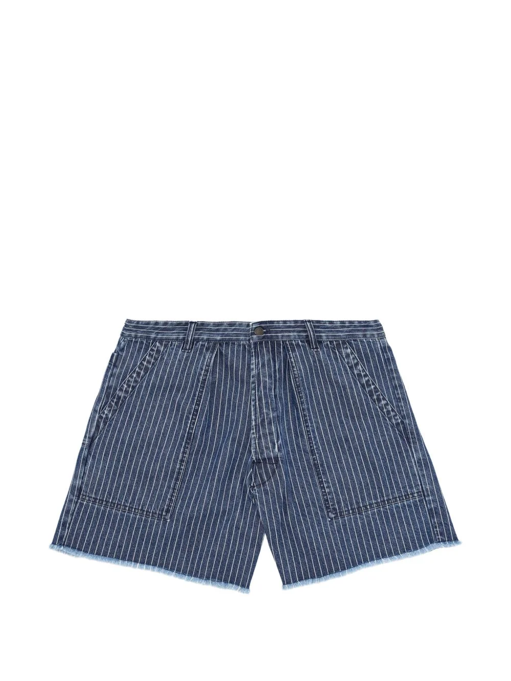 Colonel pinstripe denim shorts - 1