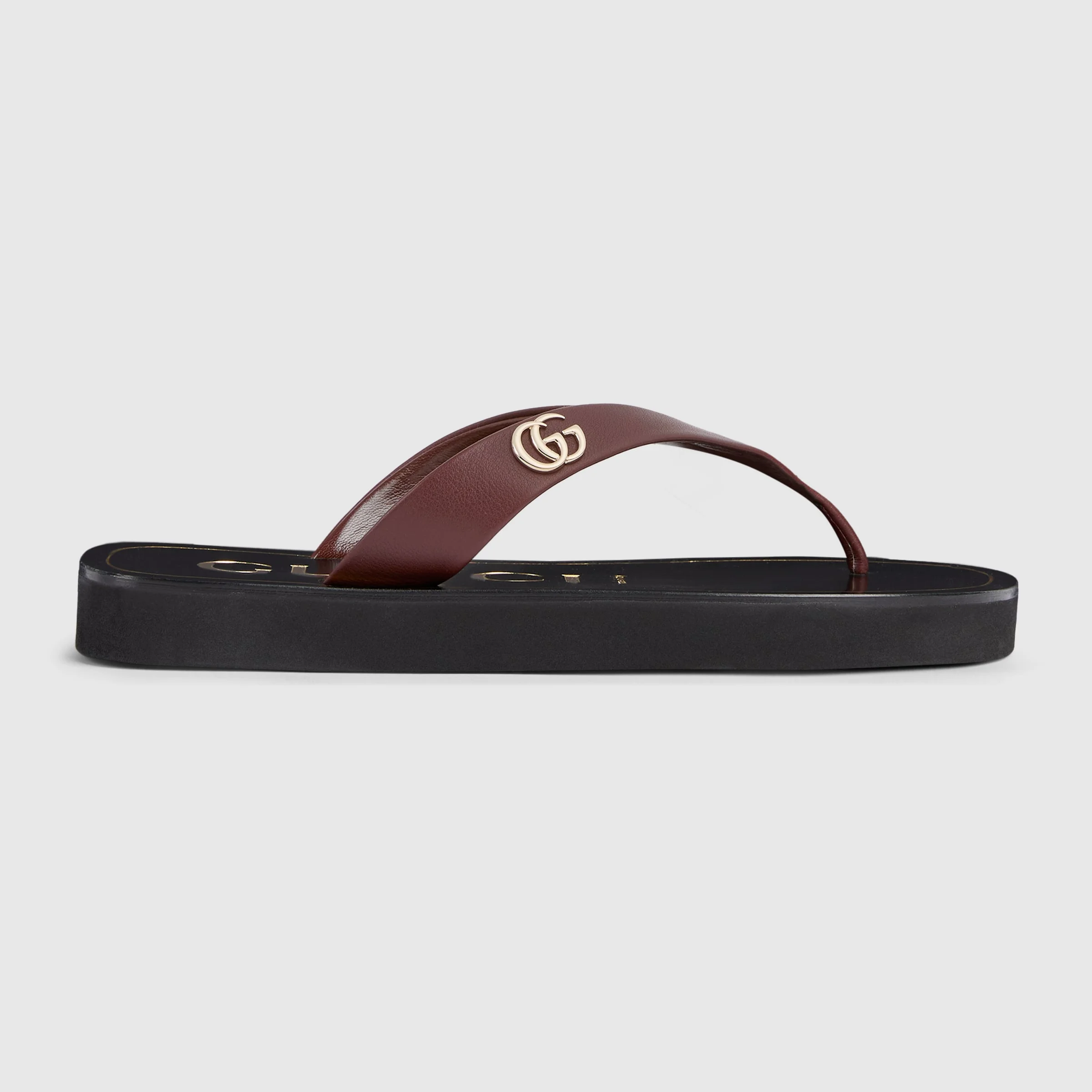Women's thong sandal with Double G - 1