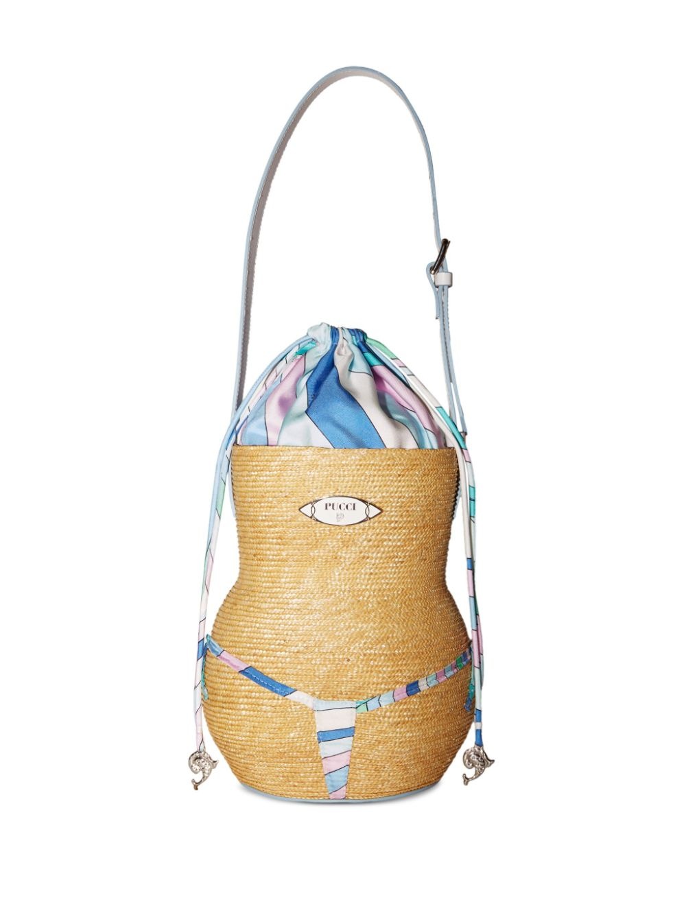 Puccinella straw bucket bag - 3