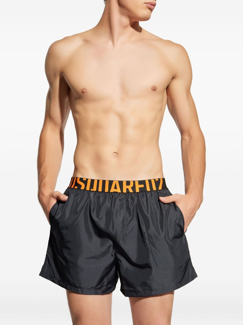 DSQUARED2 logo-band side-pocket swim shorts outlook
