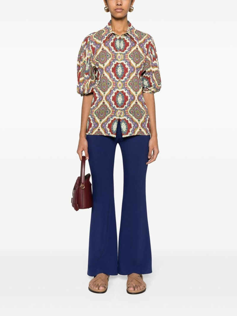 Etro high-waist flared trousers outlook