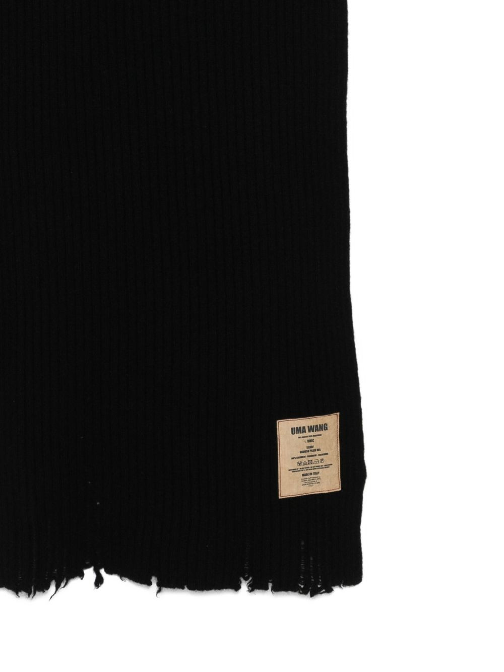 ribbed cashmere scarf - 2