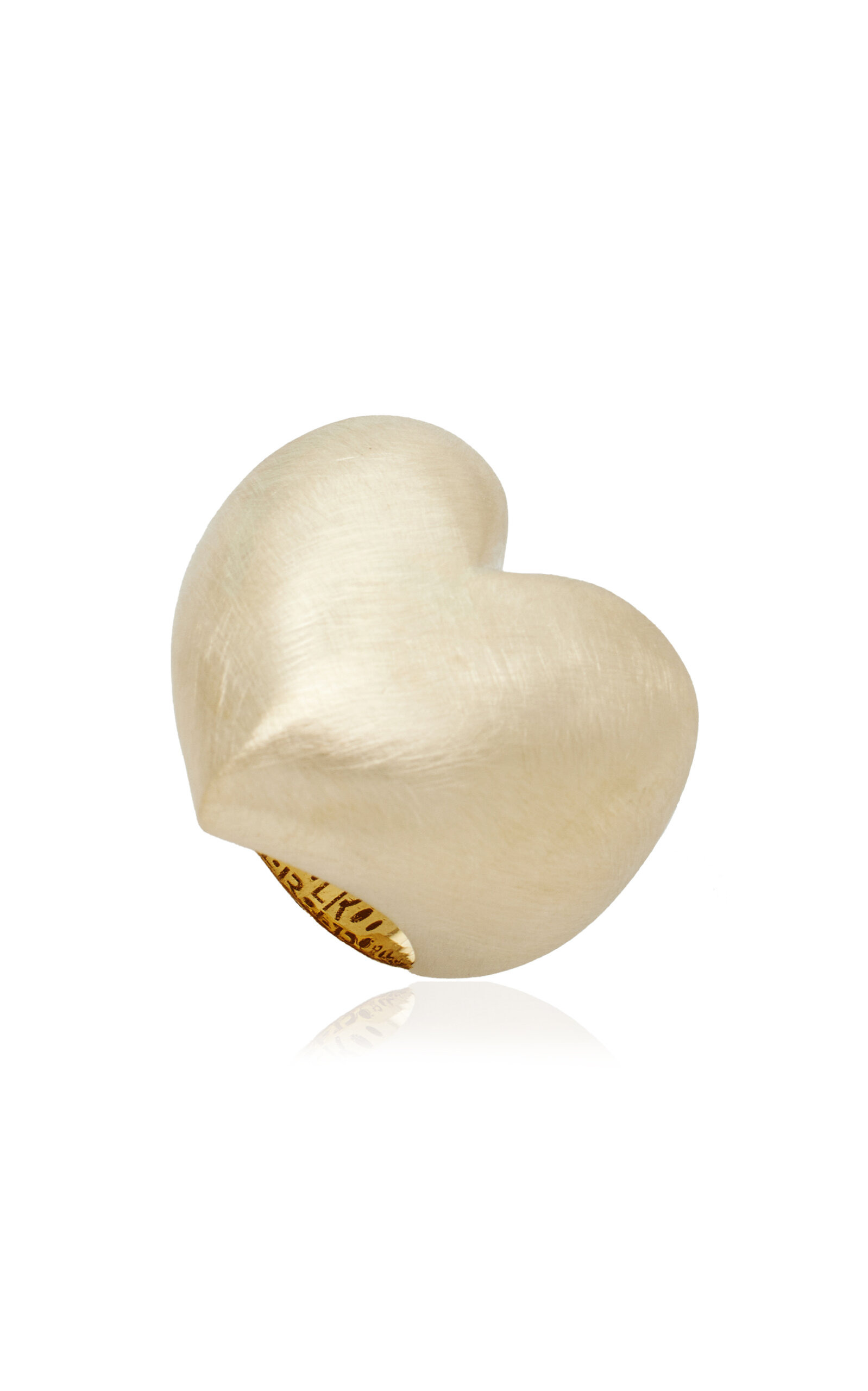14K Yellow Gold Heart Ring gold - 3
