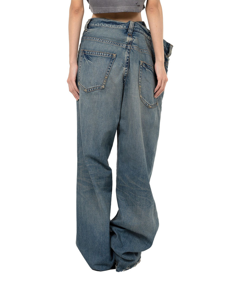 Huge Layered Denim Pants 13