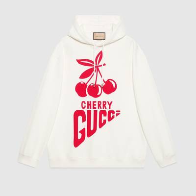 GUCCI 'Cherry Gucci' cotton sweatshirt outlook
