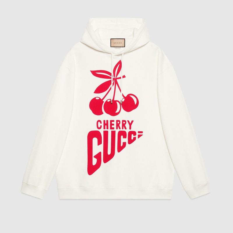 GUCCI 'Cherry Gucci' cotton sweatshirt outlook