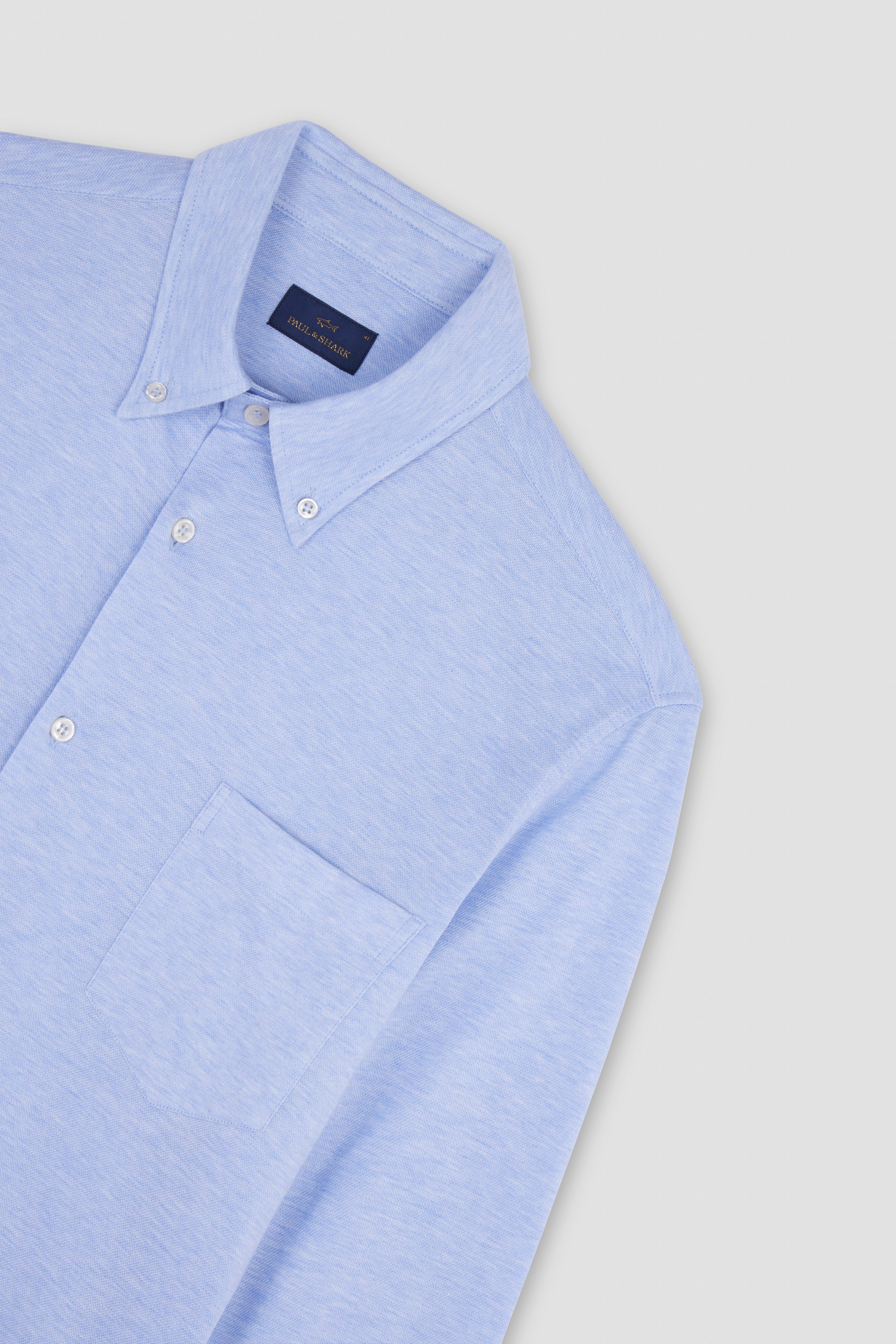 PIQUÉ COTTON SHIRT - 5