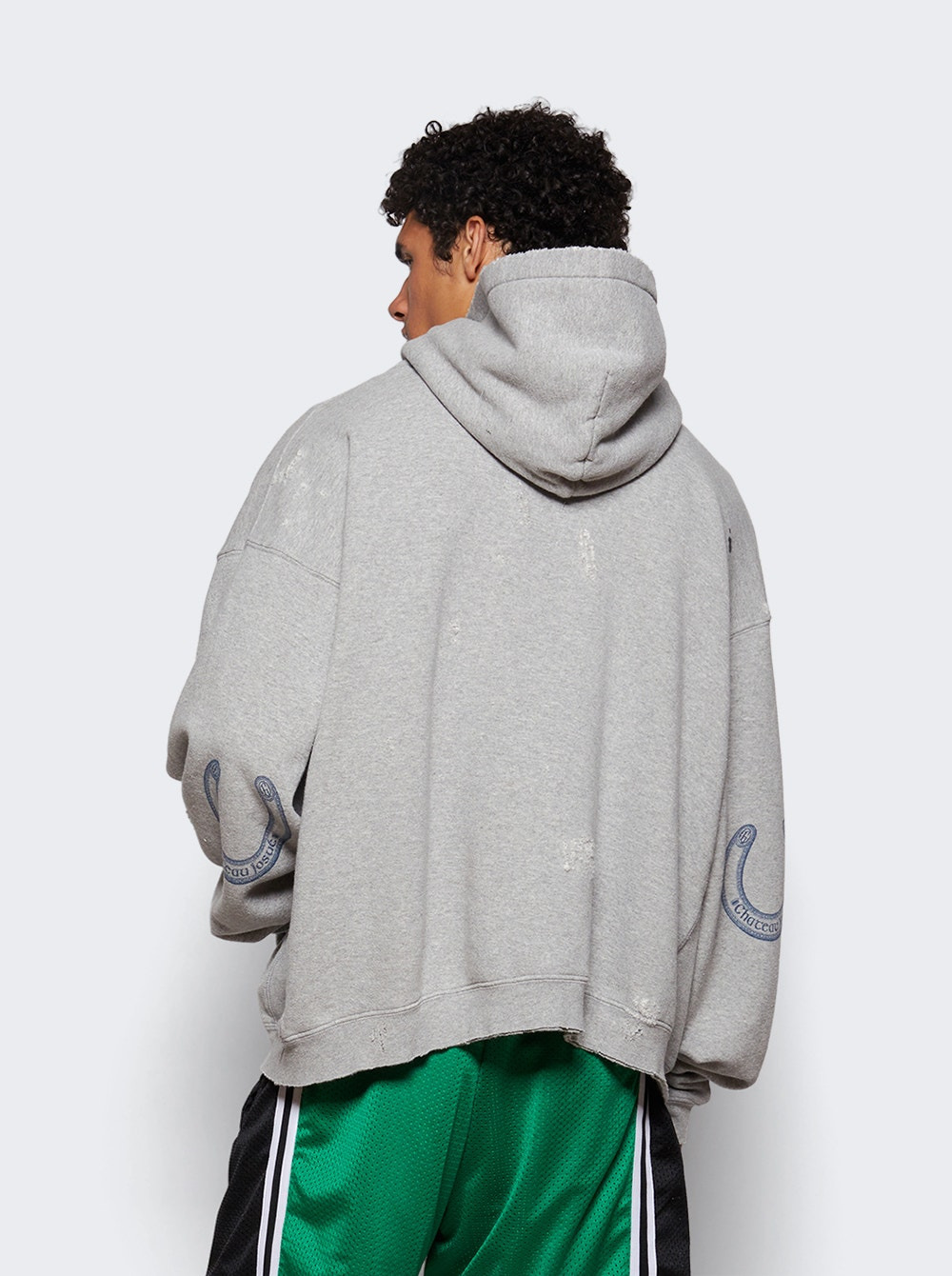 Distressed Chateau Ranch Hoodie Heather Grey - 4