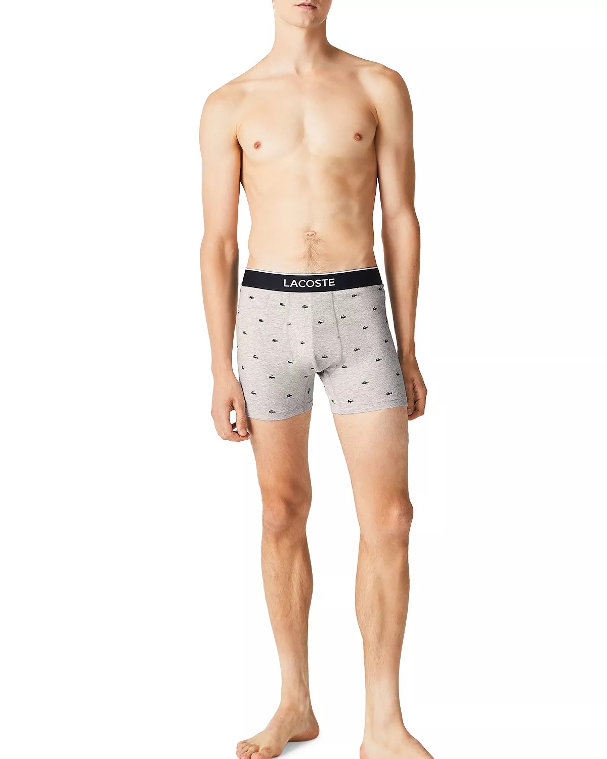 Cotton Stretch Logo Waistband Long Boxer Briefs, Pack of 3 - 3