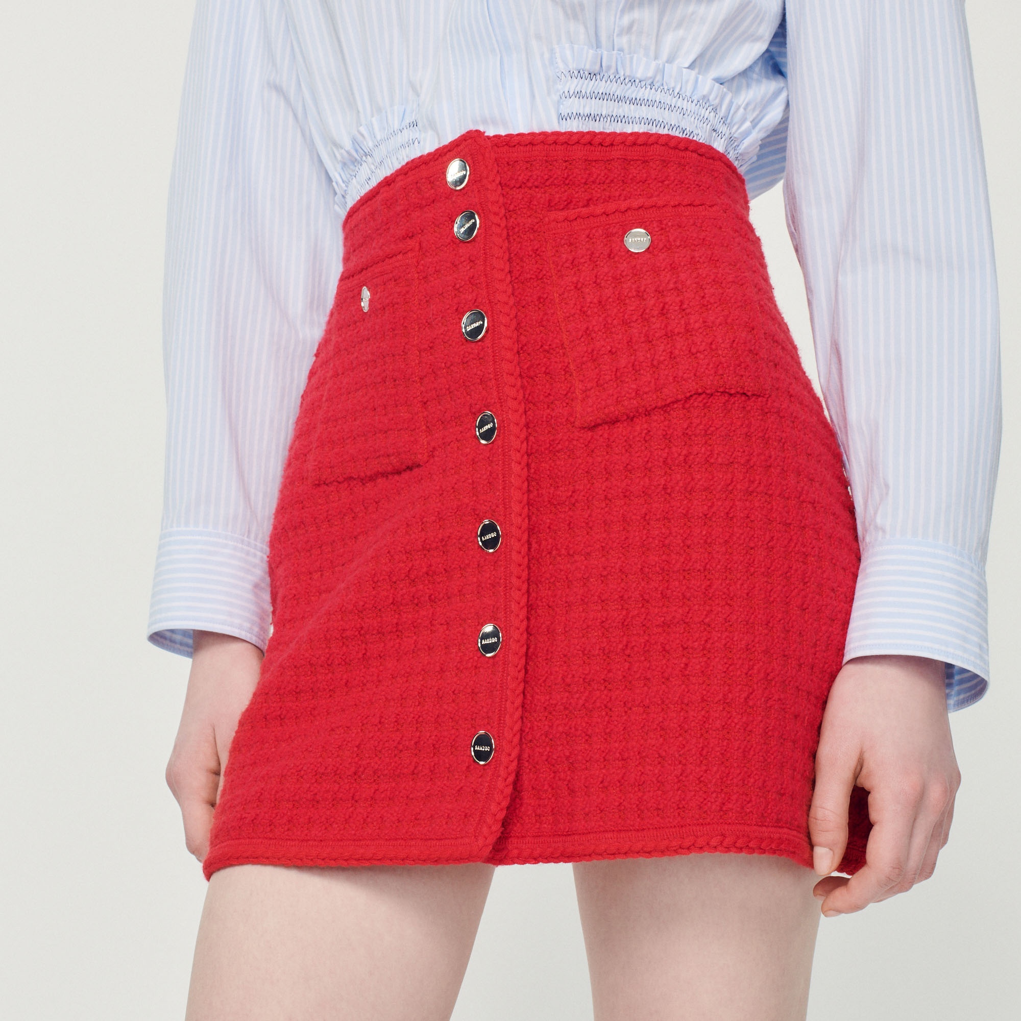 Short knitted skirt - 4