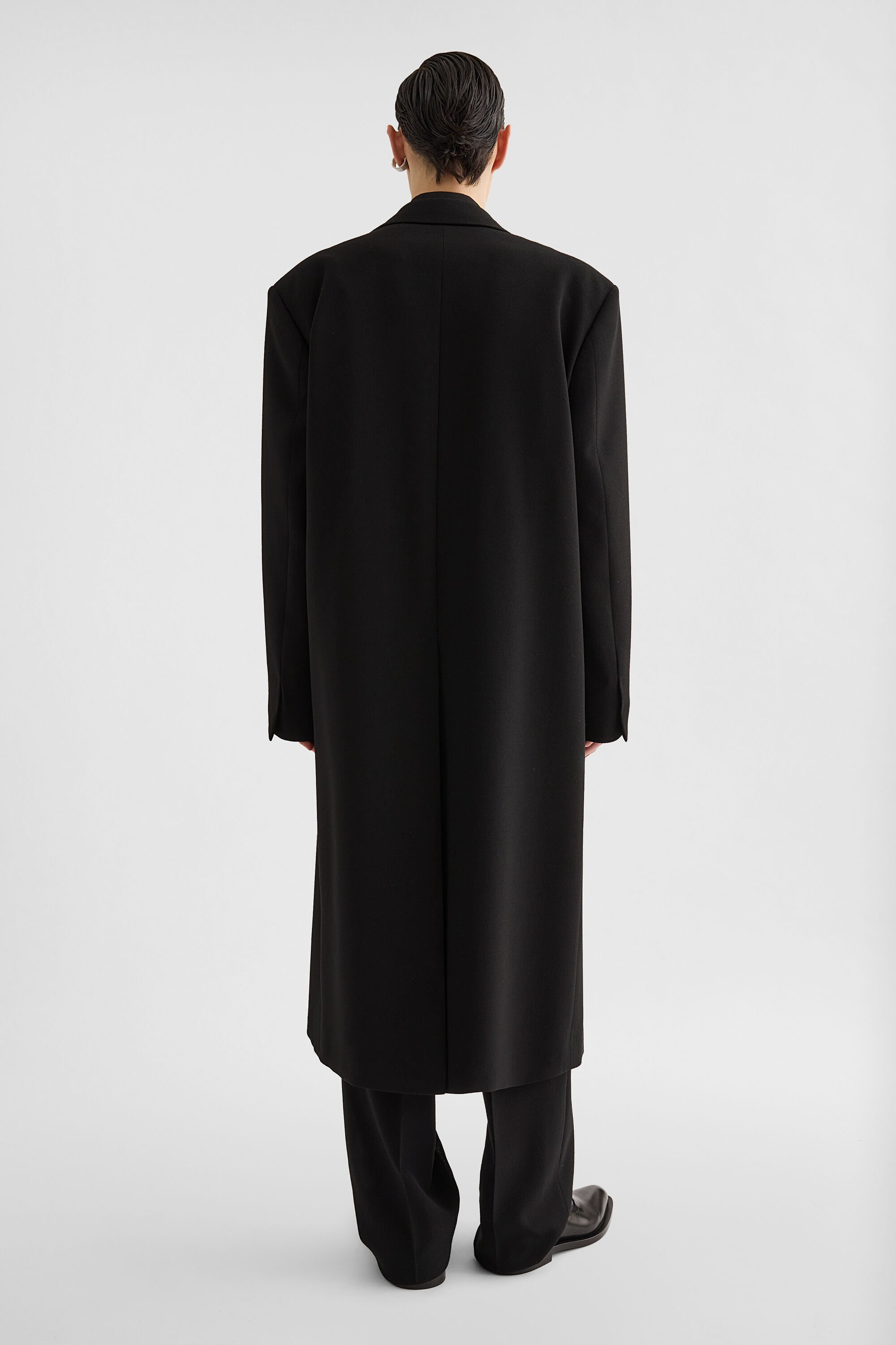 Wool Canvas Tailored Coat - 6