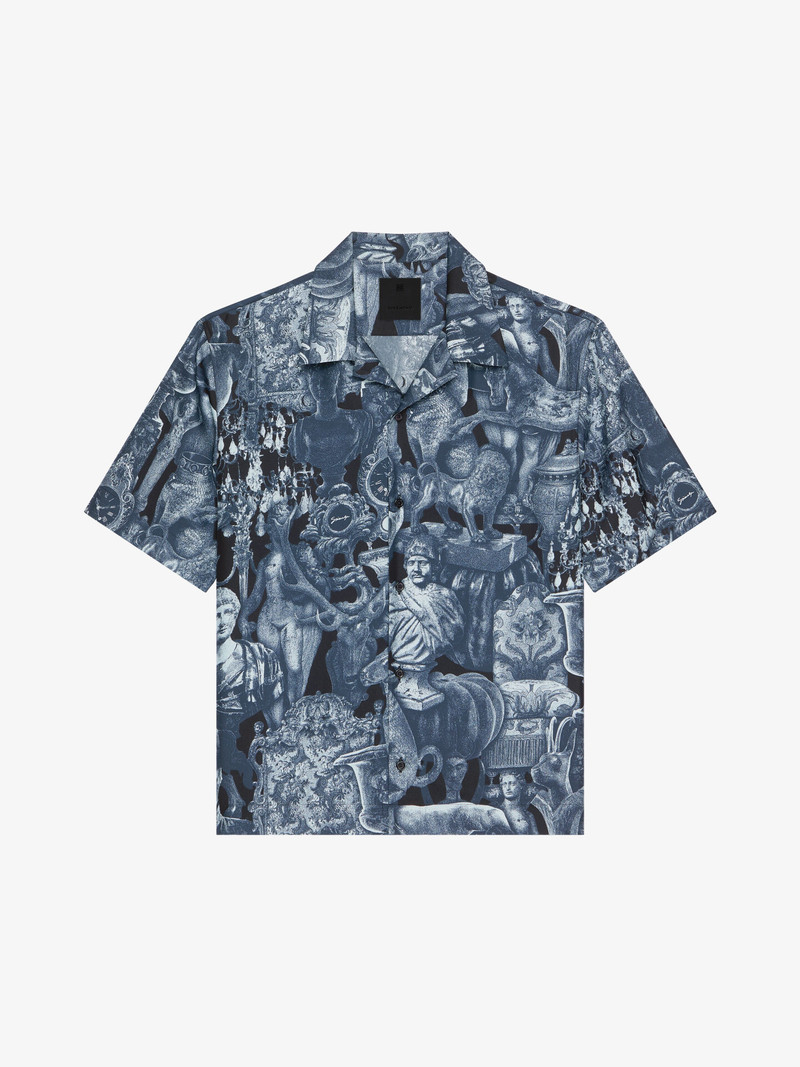 HUBERT OBJECTS PRINT를 가진 실크에 있는 SHIRT - 1
