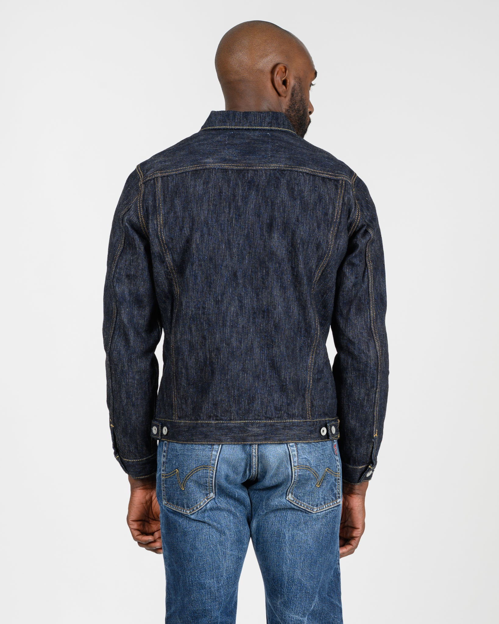 IH-526J-SLB 16oz Slubby Selvedge Denim Type III Jacket - Indigo - 3