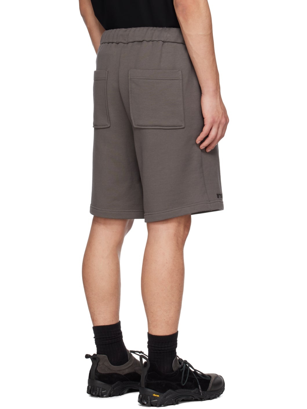 Gray Drawstring Shorts - 3