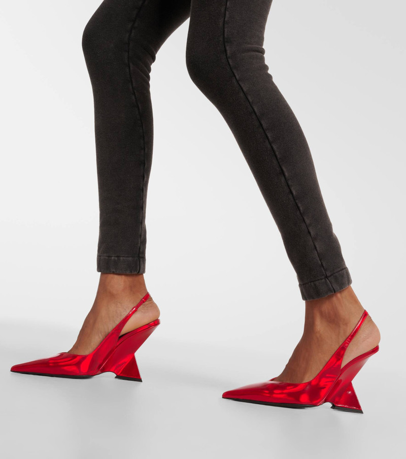Cheope leather slingback pumps 4