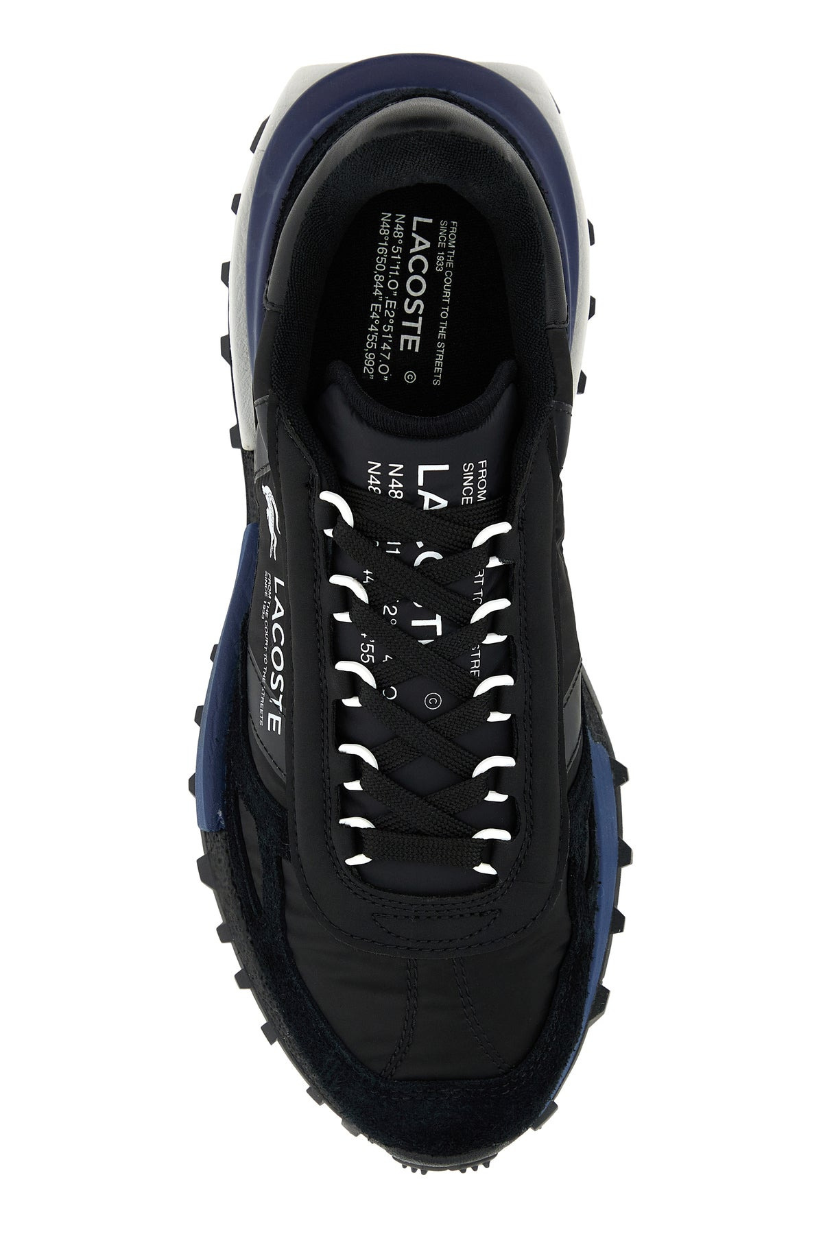 Black fabric and suede Elite Active sneakers - 4