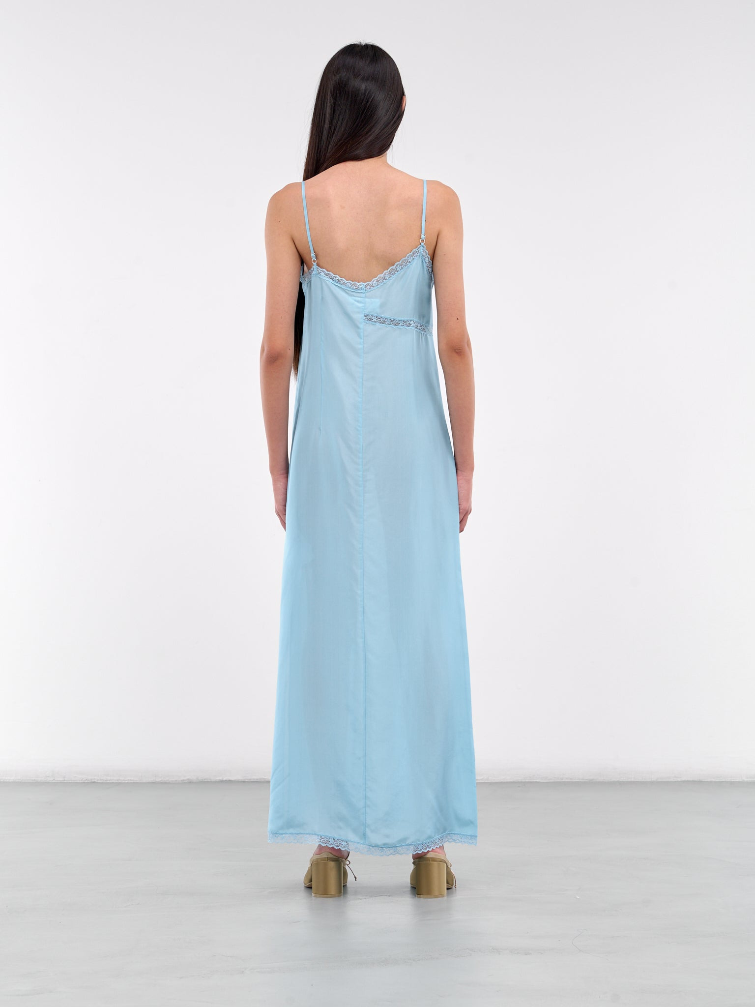 Asymmetric Silk Lace Dress - 3