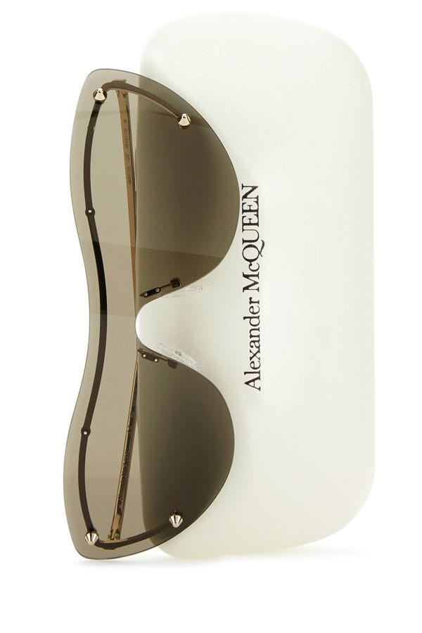 サングラス ALEXANDER MCQUEEN Gold l Spike Studs Sunglasses Alexander McQueen - Spike Studs Cat-eye Mask Sunglasses