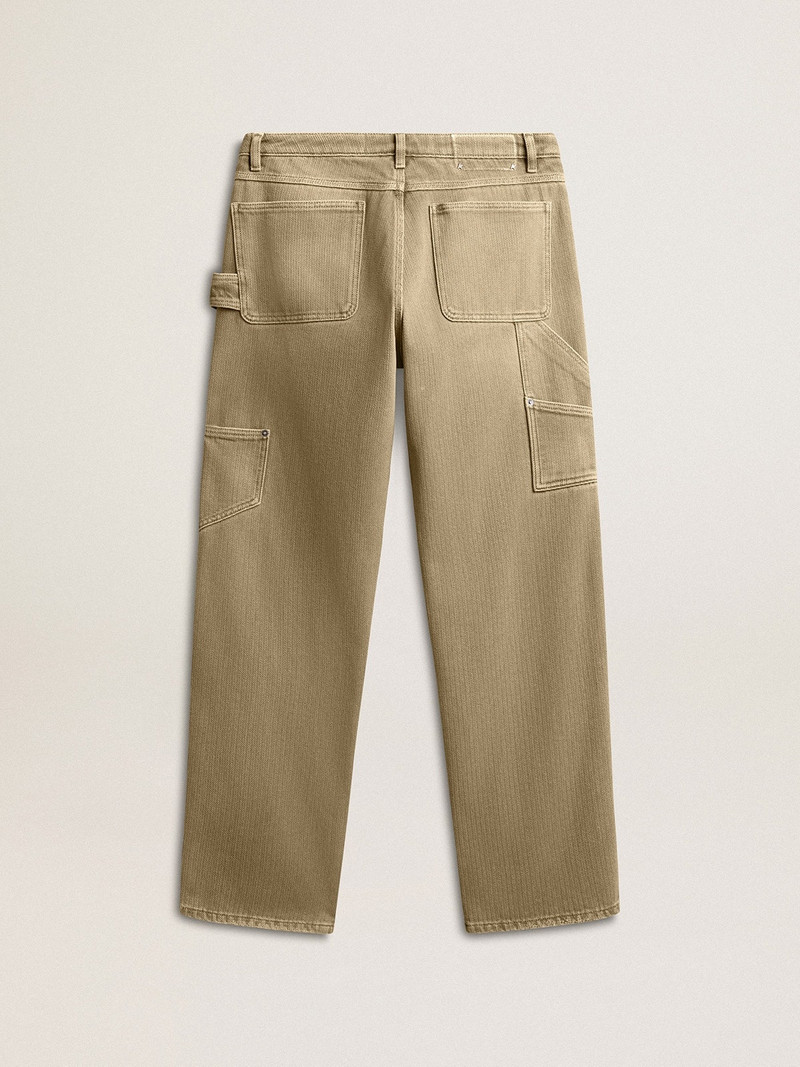 Women's distressed-effect cotton pants 6