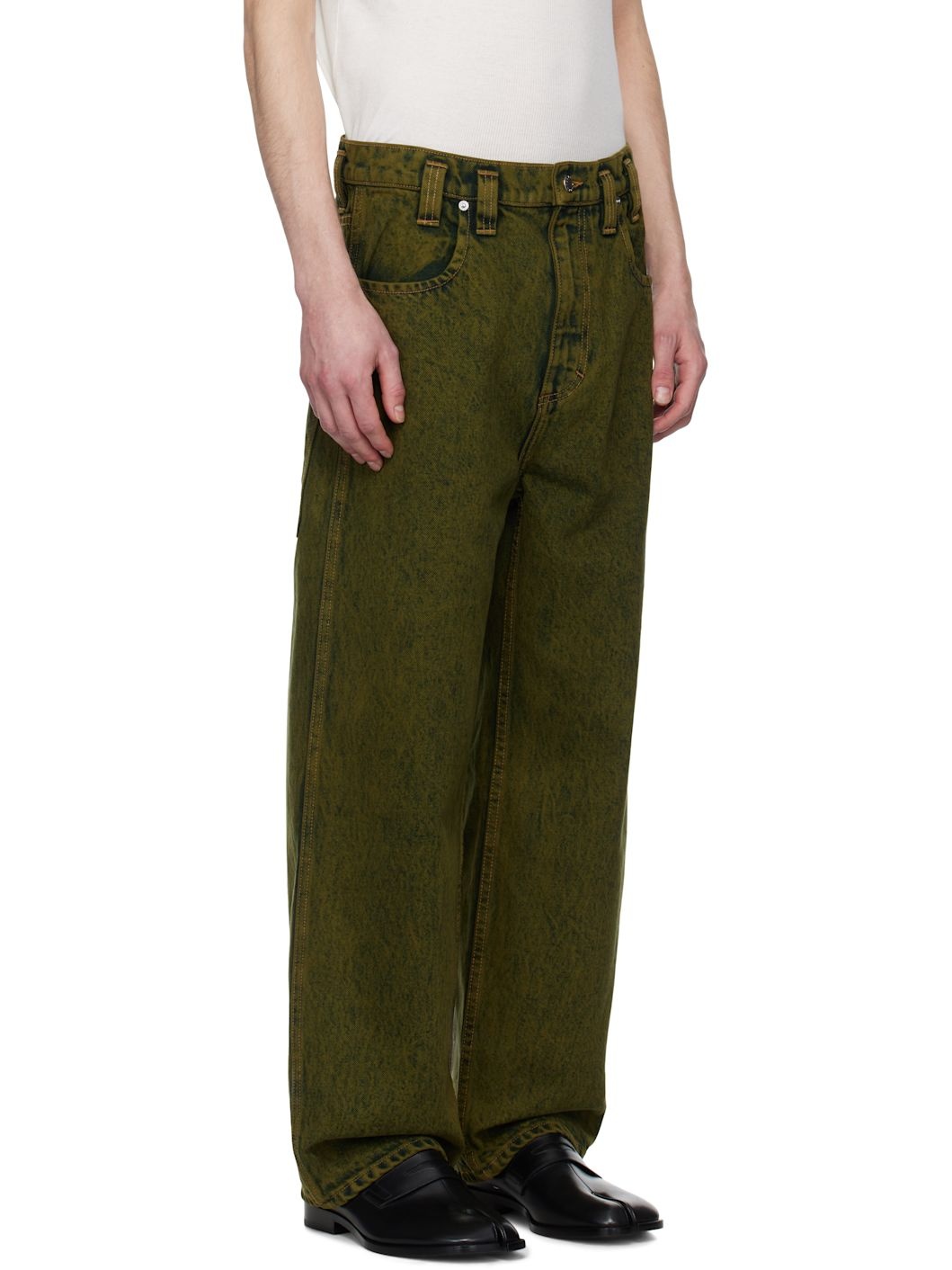 Green Baggy Jeans - 2
