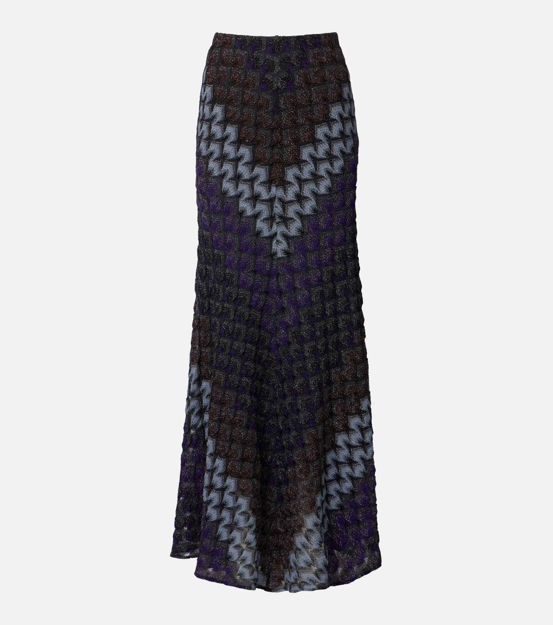 Knitted lamé maxi skirt - 1