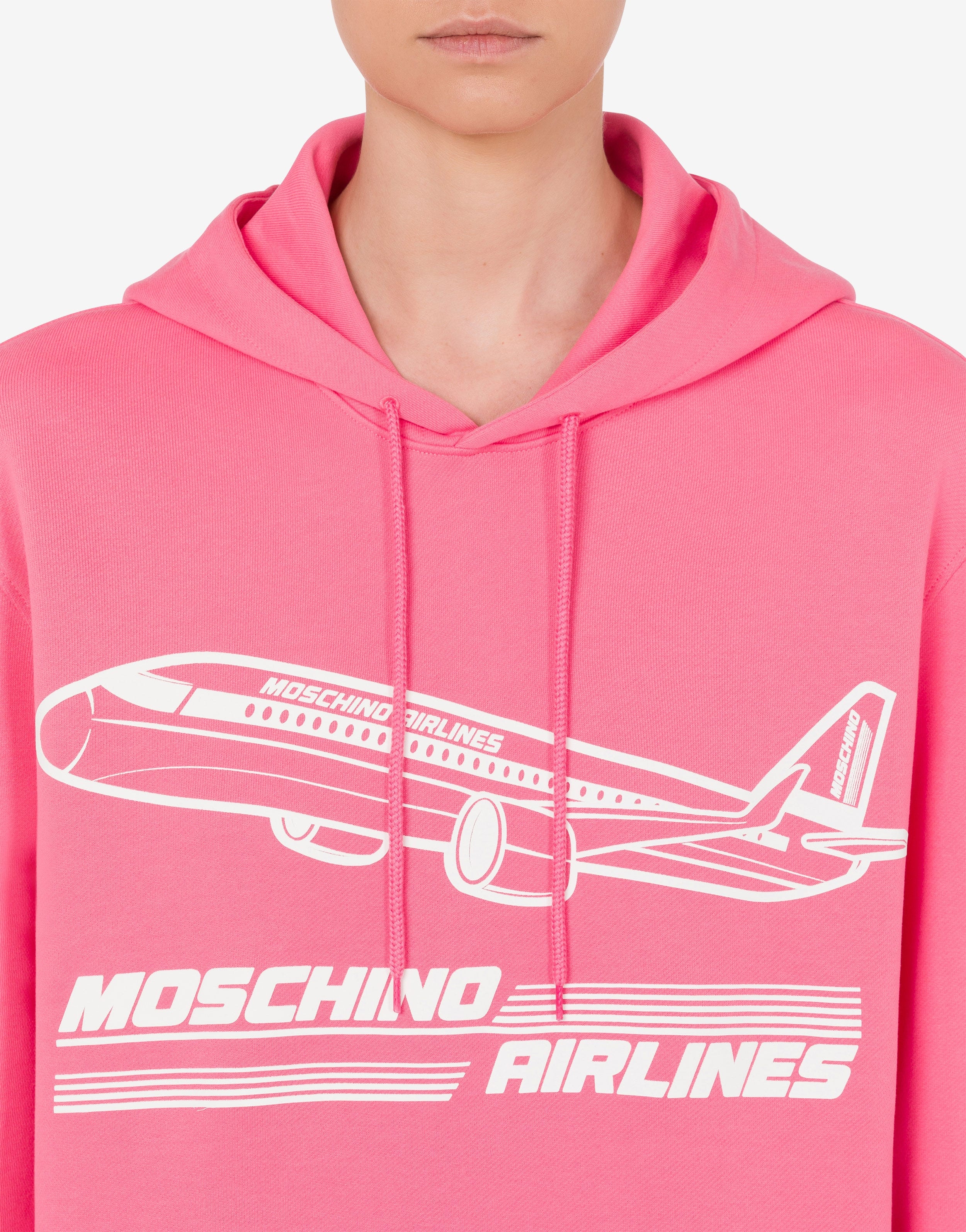 MOSCHINO AIRLINES ORGANIC COTTON HOODIE - 4