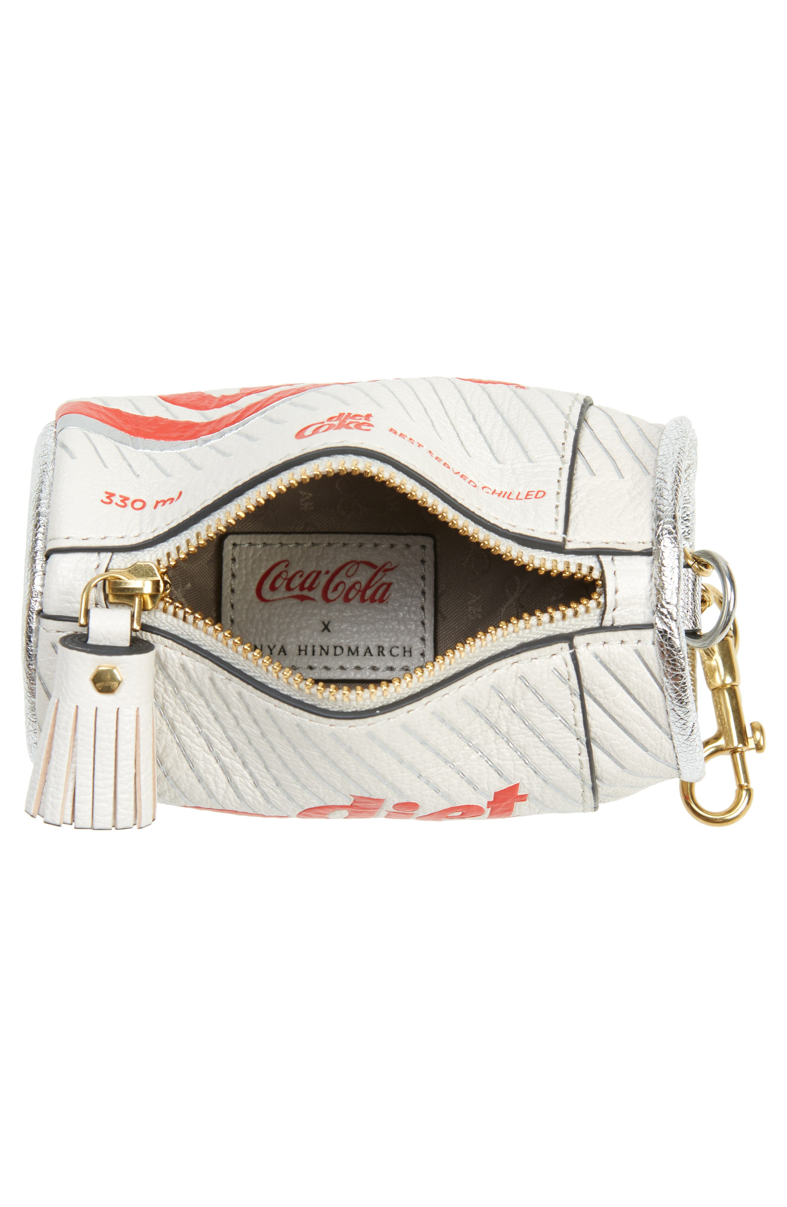 Anya Hindmarch x Coca Cola Diet Coke Leather Coin Purse in Optic White at Nordstrom - 2