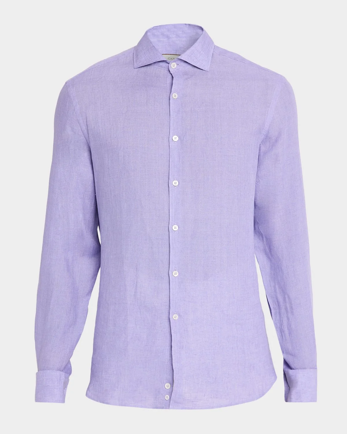 Men's Solid Linen Sport Shirt - 1