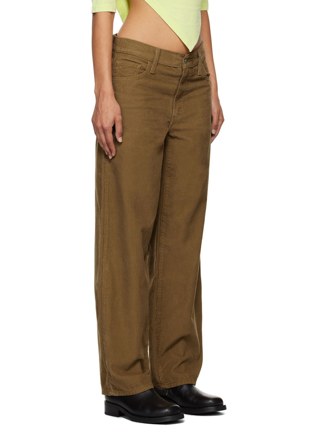 Brown Baggy Dad Jeans - 2