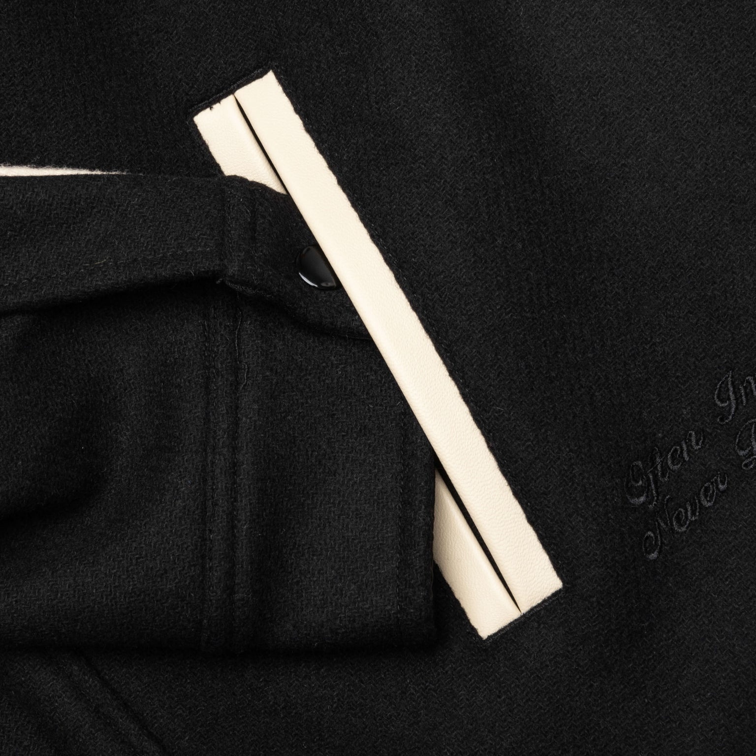 CROWN VARSITY JACKET - BLACK - 7