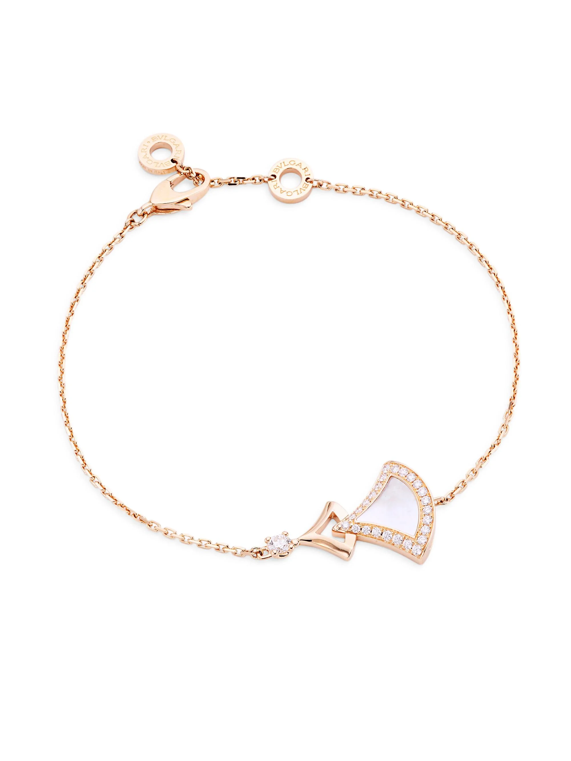 Women's Divas' Dream 18K Rose Gold, Mother-Of-Pearl, & Diamond Bracelet/6.29-7" - Mother Of Pearl - 1