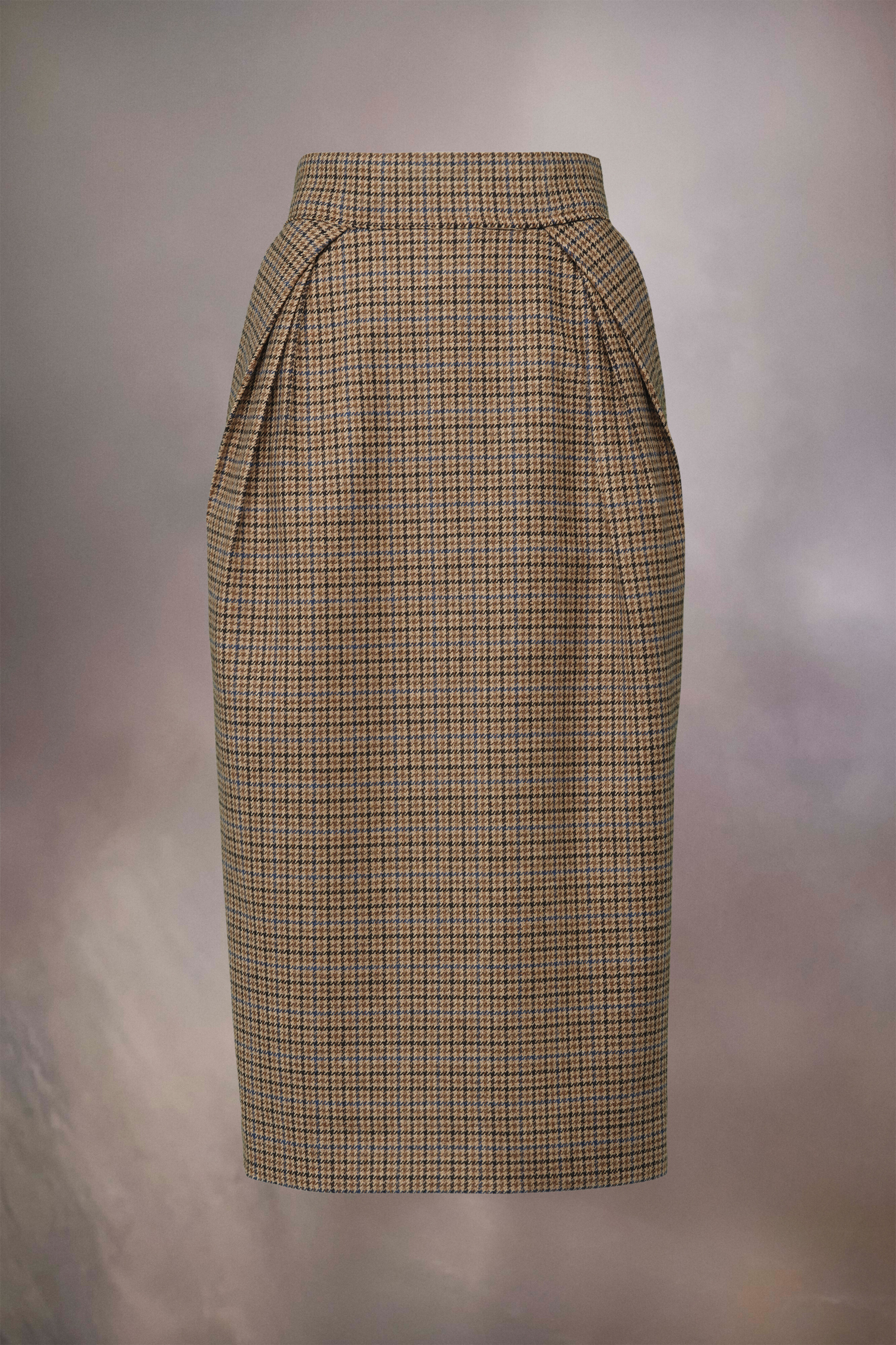 Houndstooth wool skirt - 1