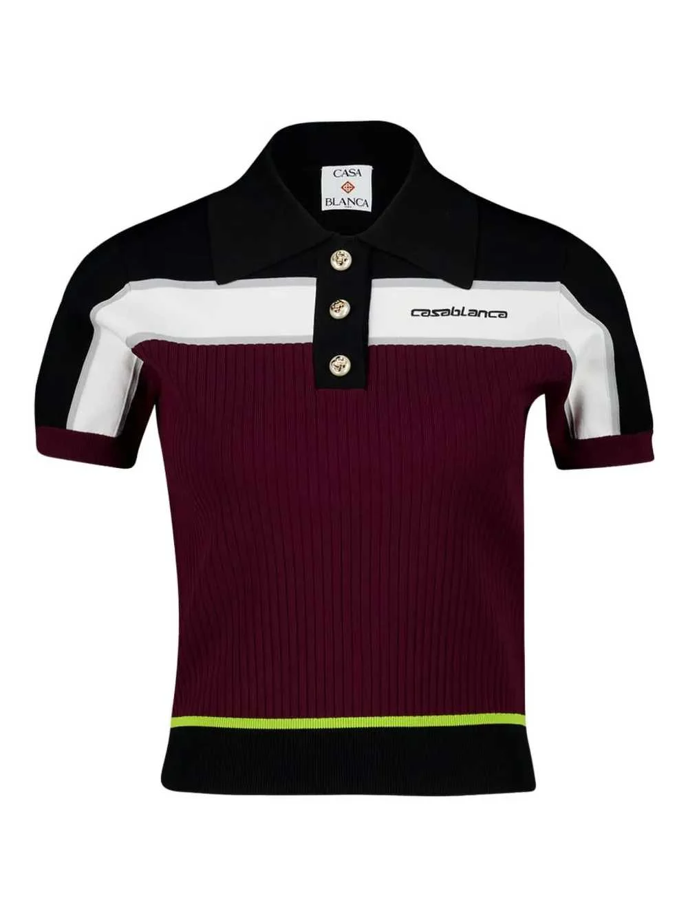 Casablanca Women Polo Shirt With Striped Detail - 1