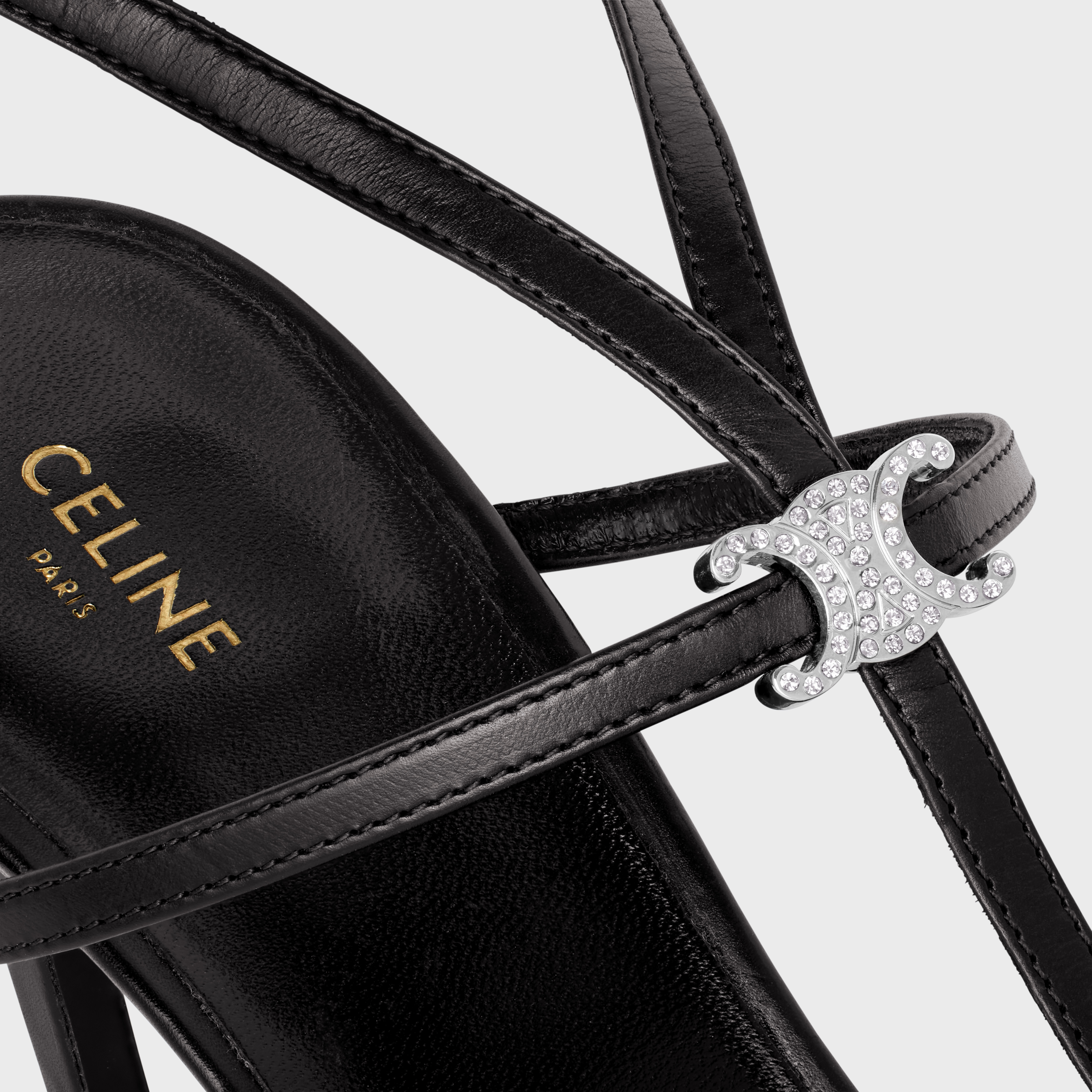 T-BAR TRIOMPHE SANDAL in CALFSKIN - 5