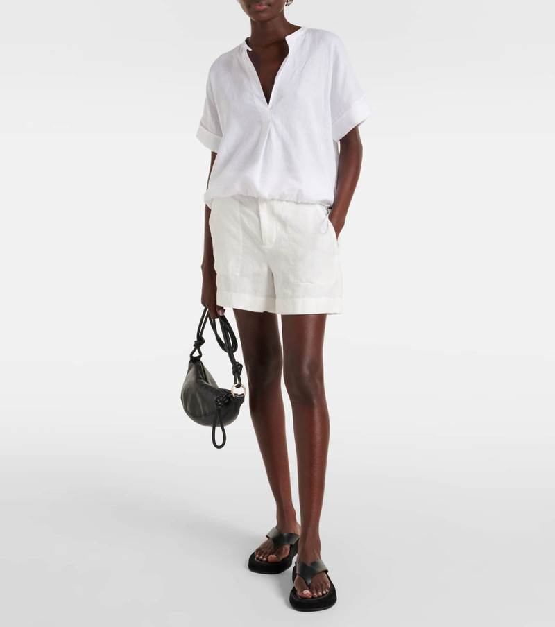 Vince Gathered linen blouse outlook