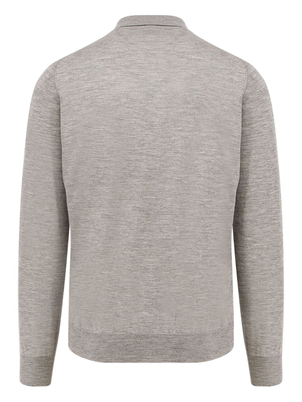 long-sleeve button polo shirt - 2